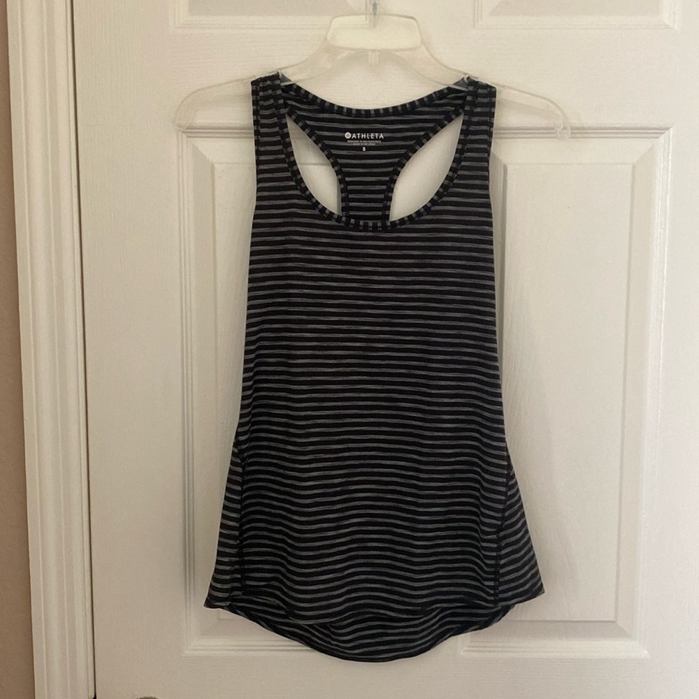 Athleta Racerback Striped Tank - Picture 2 of 11